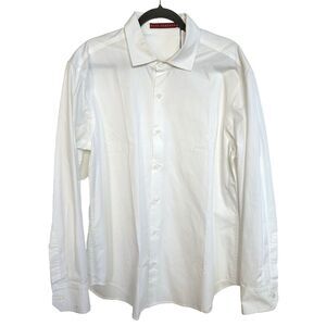 RYAN ROBERTS White Classic Long Sleeve Button Down Shirt Men Size XXL NEW
